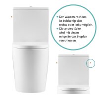 SAT FINE Stand-Kombi-WC Wasseranschluss links/rechts...
