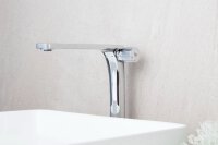 SAT EVOLUTION Hohe-Einhand-Waschtischbatterie Waschtischarmatur 27,7 cm, Chrom glänzend