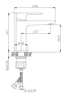 SAT MOOD Einhebel-Waschtischarmatur 14 cm, chrom