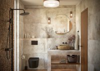 Swiss Aqua Technologies Wandspiegel organisch asymmetrisch mit LED-Beleuchtung 80 x 80 cm