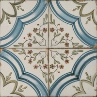 FS Raku Fliesen 5x (45 x 45 cm) 1 m² Farbmischung matt