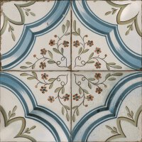 FS Raku Fliesen 5x (45 x 45 cm) 1 m² Farbmischung matt