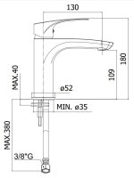 SAT Project Waschtischarmatur ohne Ablaufgarnitur, Chrom