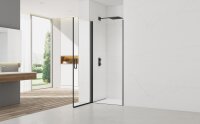 Swiss Aqua Technologies Fusion Nischentür Duschtür Walk-In 90 cm, Schwarz