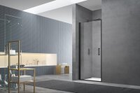 Swiss Aqua Technologies Fusion Nischentür Duschtür Walk-In 90 cm, Schwarz