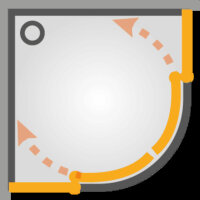 SAT Duschkabine Viertelkreis Eckdusche 90 x 90 cm, Chrom