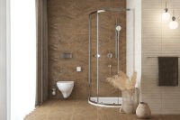 SAT Duschkabine Viertelkreis Eckdusche 90 x 90 cm, Chrom