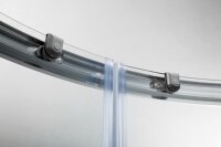 SAT Duschkabine Viertelkreis Eckdusche 90 x 90 cm, Chrom