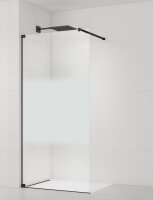 SAT Walk-In Duschtrennwand 100 cm mit Milchglas-Steifen...