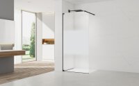 SAT Walk-In Duschtrennwand 100 cm mit Milchglas-Steifen...