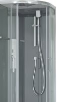 SAT Komplettdusche Viertelkreis 90x90 cm 6mm Sicherheitsglas, Chrom