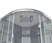 SAT Komplettdusche Viertelkreis 90x90 cm 6mm Sicherheitsglas, Chrom