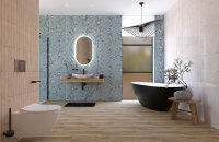 Fineza Glossy bosco crema Boden- und Wandfliese 60x120 cm 1,44m² poliert Marmor-Optik, beige