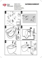 SAT Brevis Wand-WC mit SoftClose WC-Sitz und Grohe Vorwandelement Set für Trockenbau, weiß