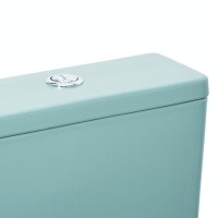 SAT Infinitio Stand-WC-Kombination spülrandlos mit SoftClose WC-Sitz, Grün matt