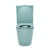 SAT Infinitio Stand-WC-Kombination spülrandlos mit SoftClose WC-Sitz, Grün matt