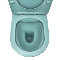 SAT Infinitio Stand-WC-Kombination spülrandlos mit SoftClose WC-Sitz, Grün matt