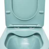 SAT Infinitio Stand-WC-Kombination spülrandlos mit SoftClose WC-Sitz, Grün matt