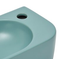 SAT Infinitio Handwaschbecken Hängewaschbecken 40x21,5 cm ohne Überlauf, Grün matt