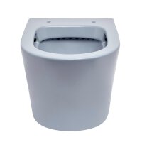 SAT Infinitio Wand-WC spülrandlos mit WC-Sitz Absenkautomatik, Blau matt