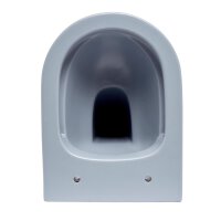 SAT Infinitio Wand-WC spülrandlos mit WC-Sitz Absenkautomatik, Blau matt