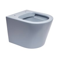 SAT Infinitio Wand-WC spülrandlos mit WC-Sitz Absenkautomatik, Blau matt