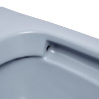 SAT Infinitio Wand-WC spülrandlos mit WC-Sitz Absenkautomatik, Blau matt