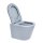 SAT Infinitio Wand-WC spülrandlos mit WC-Sitz Absenkautomatik, Blau matt