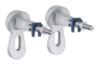 GROHE Rapid SL Vorwandelement Urinal-Set + ROCA NEXO Urinal mit SoftClose-Deckel, Betätigungsplatte, Wandwinkel & Urinalsieb, Weiß