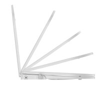 SAT WC-Sitz mit Bidet-Funktion Absenkautomatik Dusch-WC-Aufsatz ohne Stromverbrauch, weiß