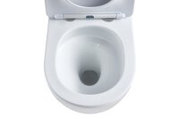 Swiss Aqua Technologies Wand-WC-Set mit Tornado-Spülung und WC-Sitz mit SoftClose + Schallschutz, glänzend weiß