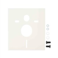 Swiss Aqua Technologies Wand-WC-Set mit Tornado-Spülung und WC-Sitz mit SoftClose + Schallschutz, glänzend weiß