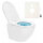 Swiss Aqua Technologies Wand-WC-Set mit Tornado-Spülung und WC-Sitz mit SoftClose + Schallschutz, glänzend weiß
