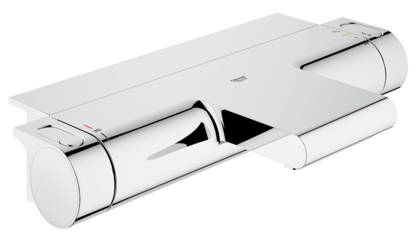 GROHE Grohtherm 2000 Thermostat-Badewannenarmatur mit Ablage, chrom