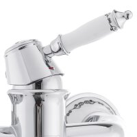 Provence Wannenarmatur Retro-Design Wandmontage, 150 mm Abstand, chrom