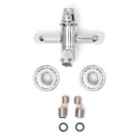 Provence Wannenarmatur Retro-Design Wandmontage, 150 mm Abstand, chrom