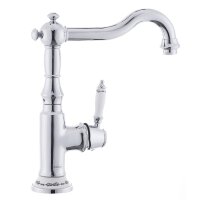 SAT Einhebel-Spültischbatterie mit Schwenkarm, nostalgisches Design, chrom