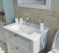 SAT Nostalgie Einhebel-Waschtischarmatur, verchromt